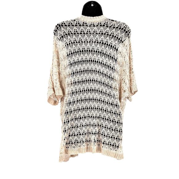 Crochet Cardigan Wome's S/M Geige Lace Crochet Open Front Boho Festival Whimsy - Picture 2 of 5